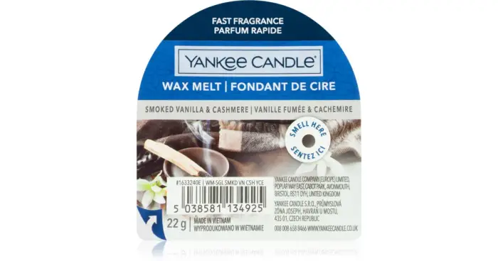 Yankee Candle Smoked Vanilla & Cashmere 22 g
