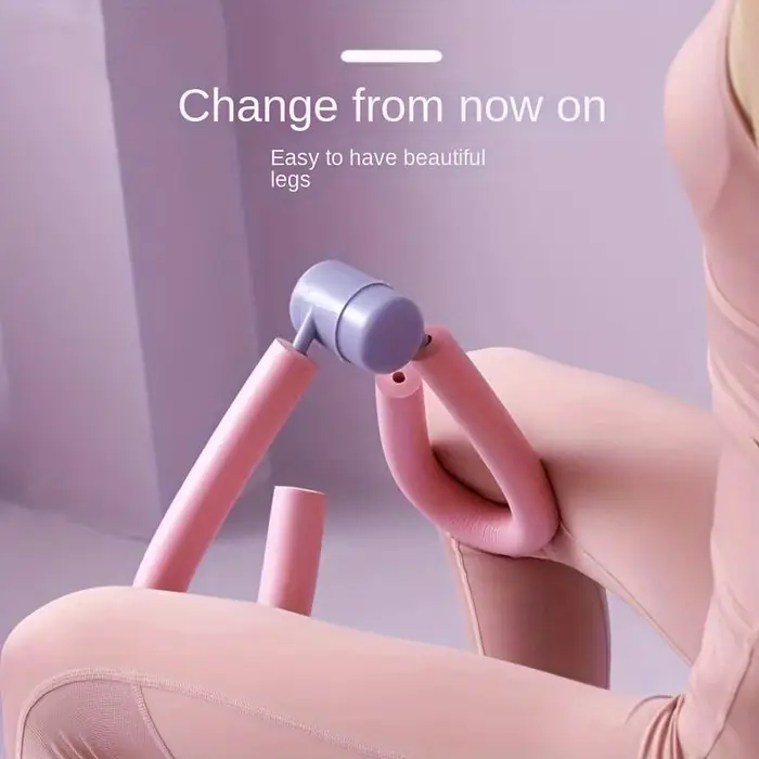 1pc Allenatore per i muscoli del pavimento pelvico, attrezzo per esercizi per le cosce, per il recupero post-partum, modellamento del corpo, allenamento per gambe e glutei rosa