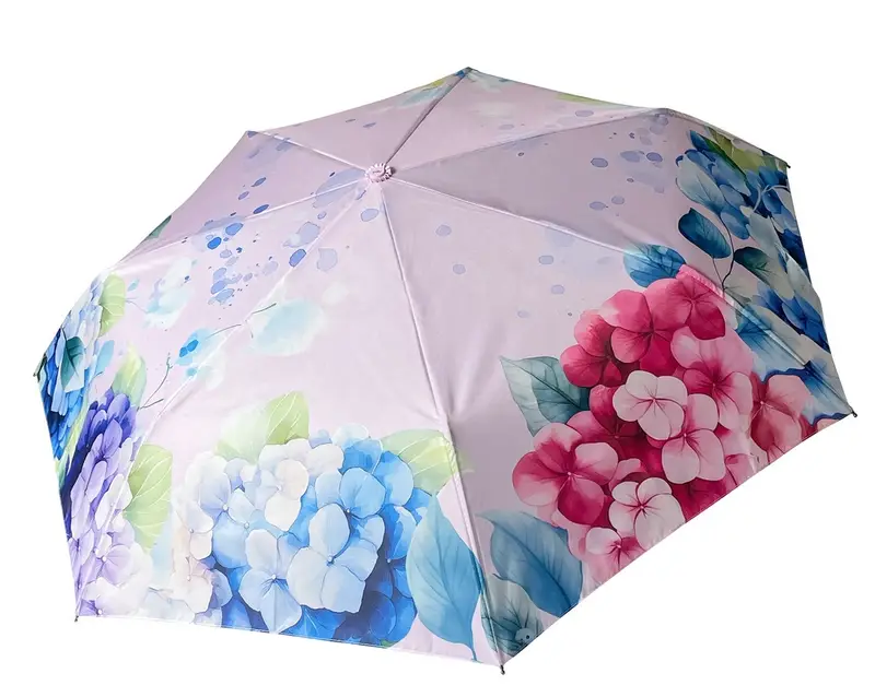 Ydry Ombrello pieghevole automatico Y-dry Ortensie Lilla