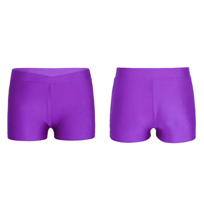 Yeahdor Pantaloncini elastici in vita per bambina da bambino Pantaloncini da allenamento per ginnastica sportiva da ballo per bambini