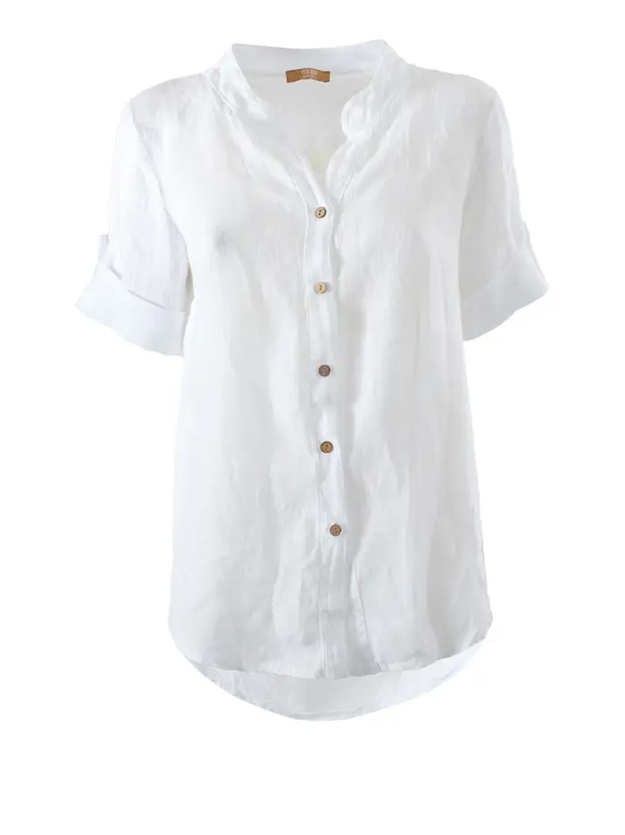 camicia yes zee da donna - bianco