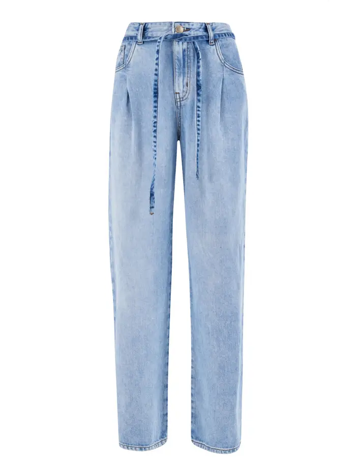 jeans tapered yes zee da donna - denim