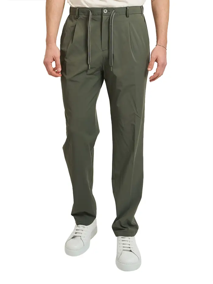 yes-zee pantalone jogger da uomo - verde