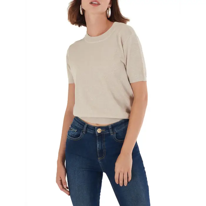 Yes Zee T-shirt ATRMPN-56168 Beige