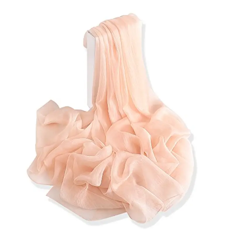 YFZYT Morbido Sciarpa Scialle per Ragazze, Lady Donna Anti-UV Chiffon Sciarpa di Seta Scialle Moda Lungo Sciarpa Stola