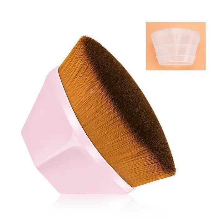 Yinuobaby Pennelli per trucco per fondotinta in polvere BB Cream per trucco da donna Pennello per cosmetici rosa