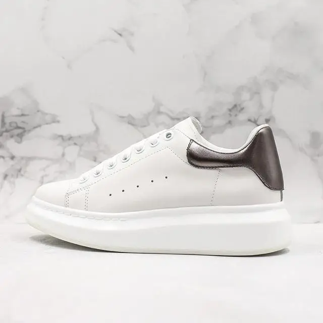 Scarpe firmate di lusso Plus per donna con plateau alto Pqv Alexander bianche, paio di scarpe da uomo e da donna 38