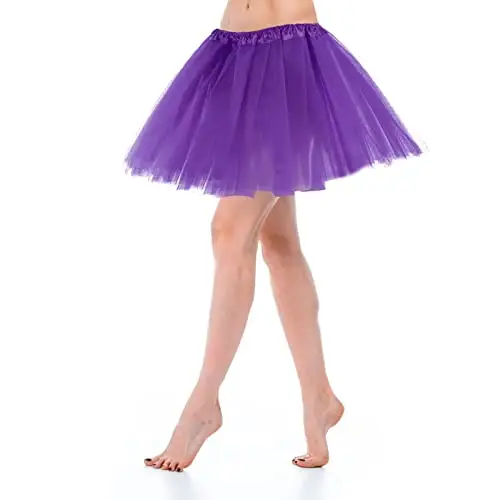 Yolev Gonna Tulle Donna Vestito Corto in Tulle a 3 Strati Elasticizzata per Feste di Ballo Gonne in Tulle Adolescenti