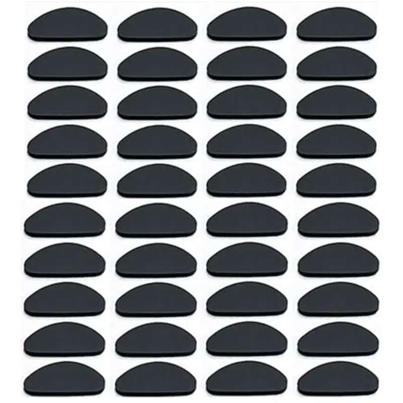 YPYMOD 10 Paia Naselli per Occhiali, Antiscivolo Silicone, Forma di D Naselli Autoadesivi Antiscivolo, Sottili Naselli