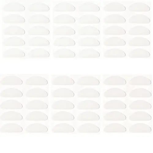 YPYMOD 20 Paia Naselli per Occhiali, Antiscivolo Silicone, Forma di D Naselli Autoadesivi Antiscivolo, Sottili Naselli