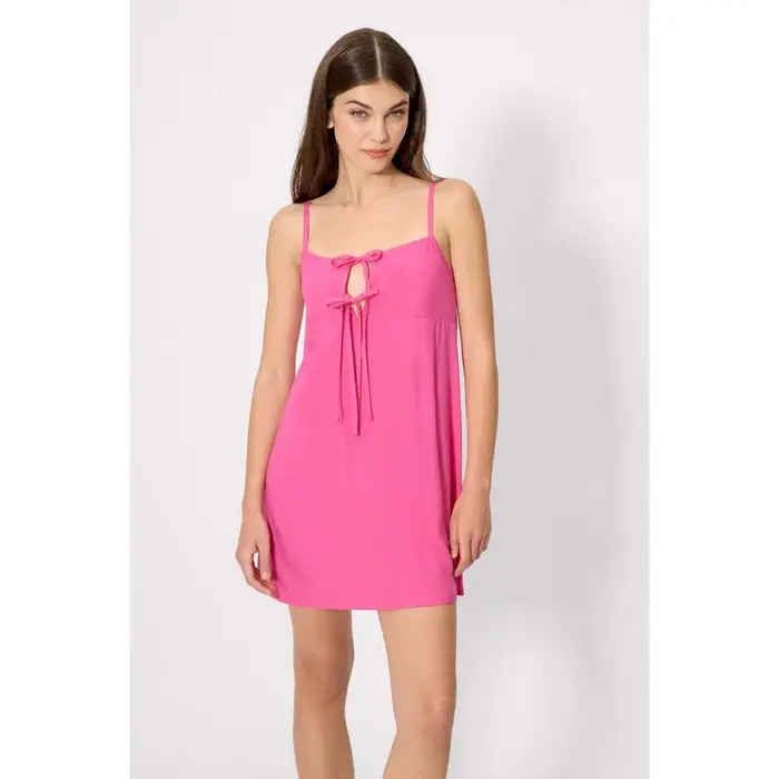 Ysabel Mora Abito corto Mini abito rosa con spalline regolabili