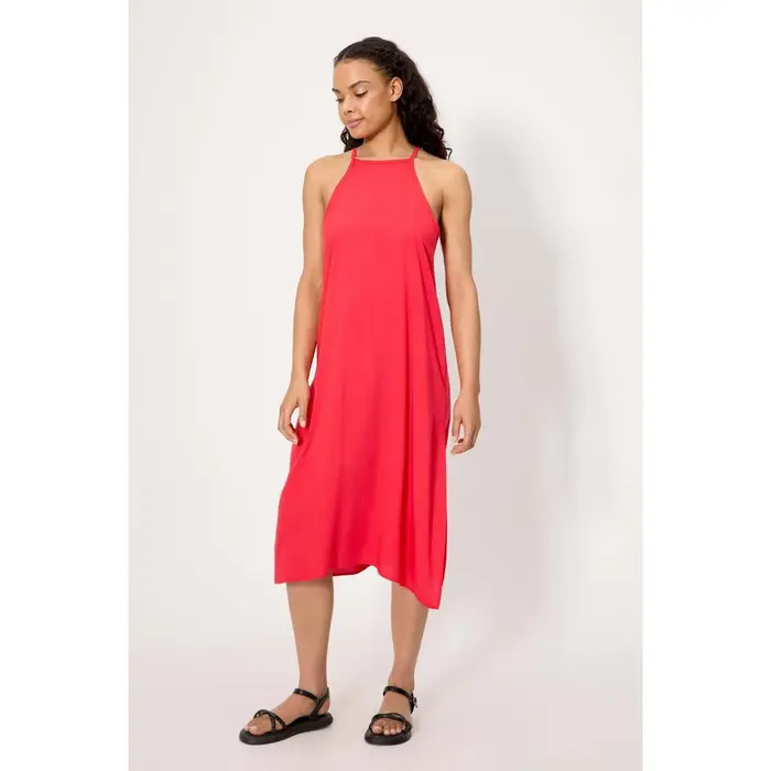 Ysabel Mora Vestiti midi Abito lungo corallo con spalline regolabili Multicolore