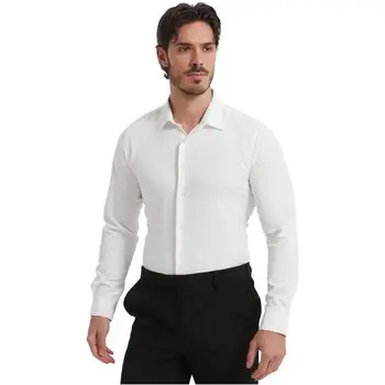 Yves Enzo Camicia a maniche lunghe Camicie--UOMO Beige