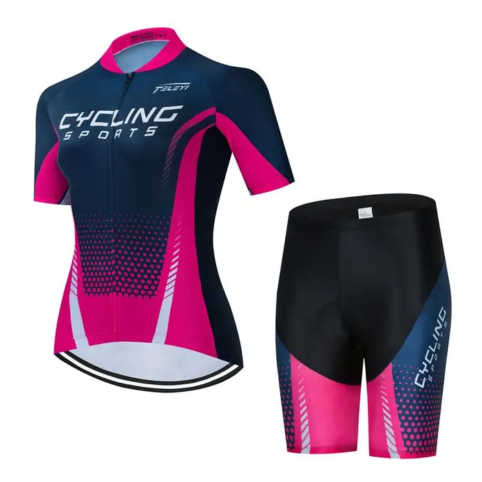 Abbigliamento da Ciclismo Professionale 2025 Set Abbigliamento da Ciclismo da Donna a Maniche Corte Abbigliamento da Ciclismo Anti UV L
