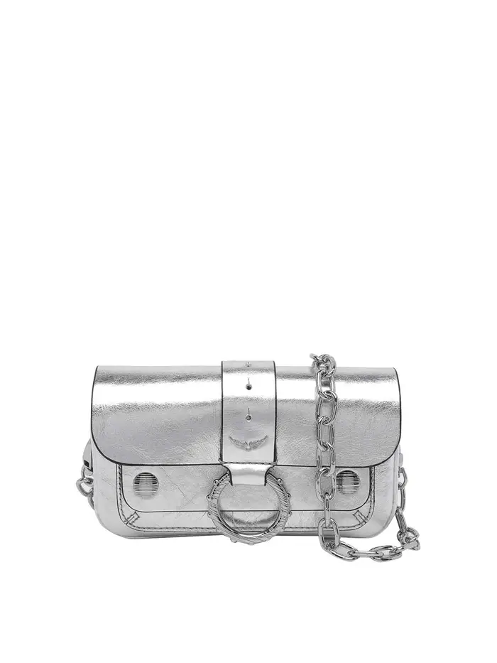 Zadig&Voltaire Borsa a tracolla Kate color argento