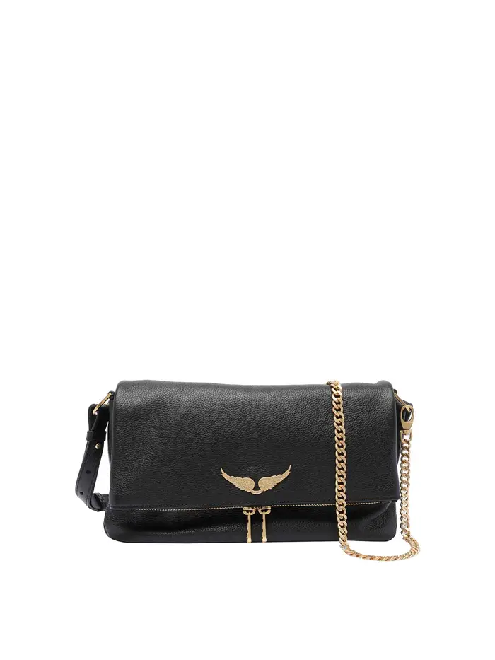 Zadig&Voltaire borsa a tracolla rocciosa nera Nero