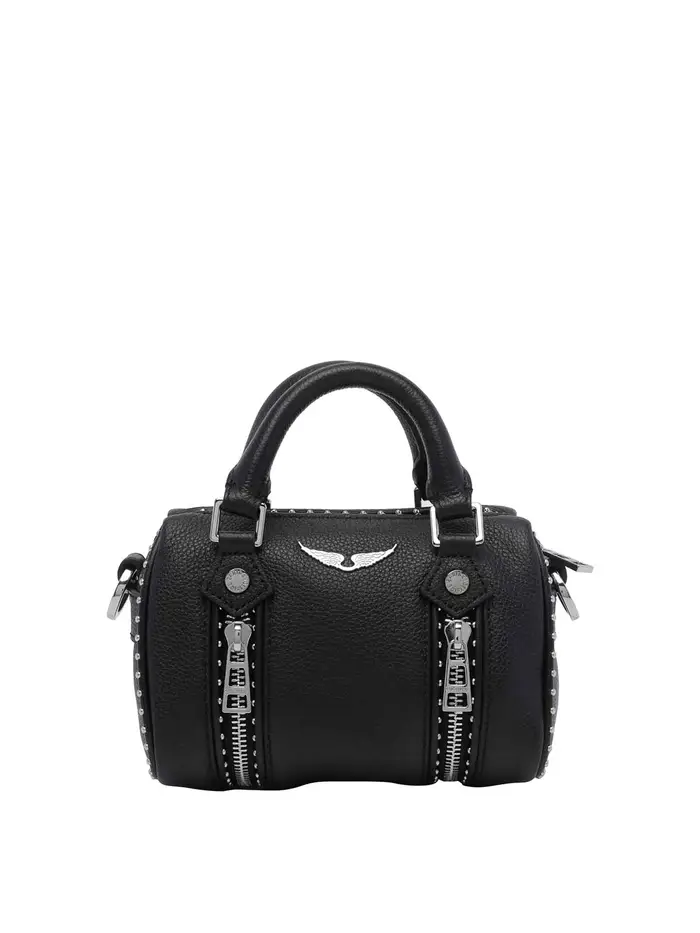 Zadig&Voltaire borsa nera con borchie soleggiate Nero