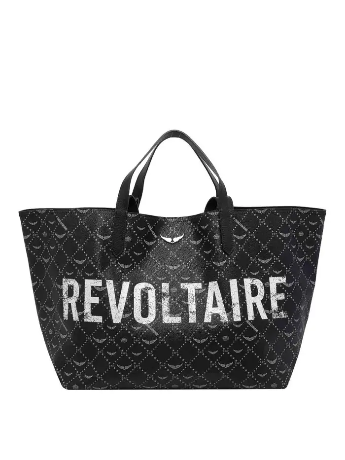 Zadig&Voltaire Borsa shopper Revoltaire XL nera E B Nero
