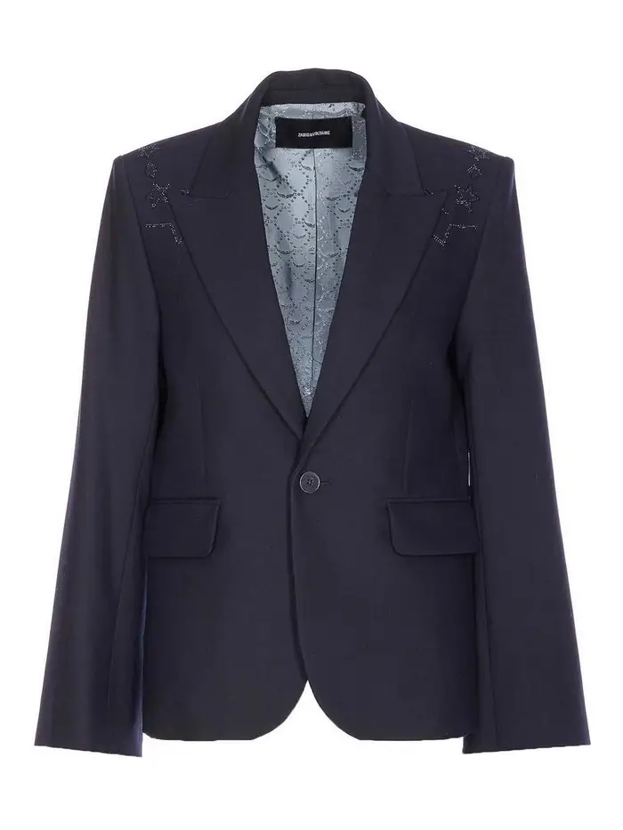 Zadig&Voltaire Giacca Vavy Strass Blu