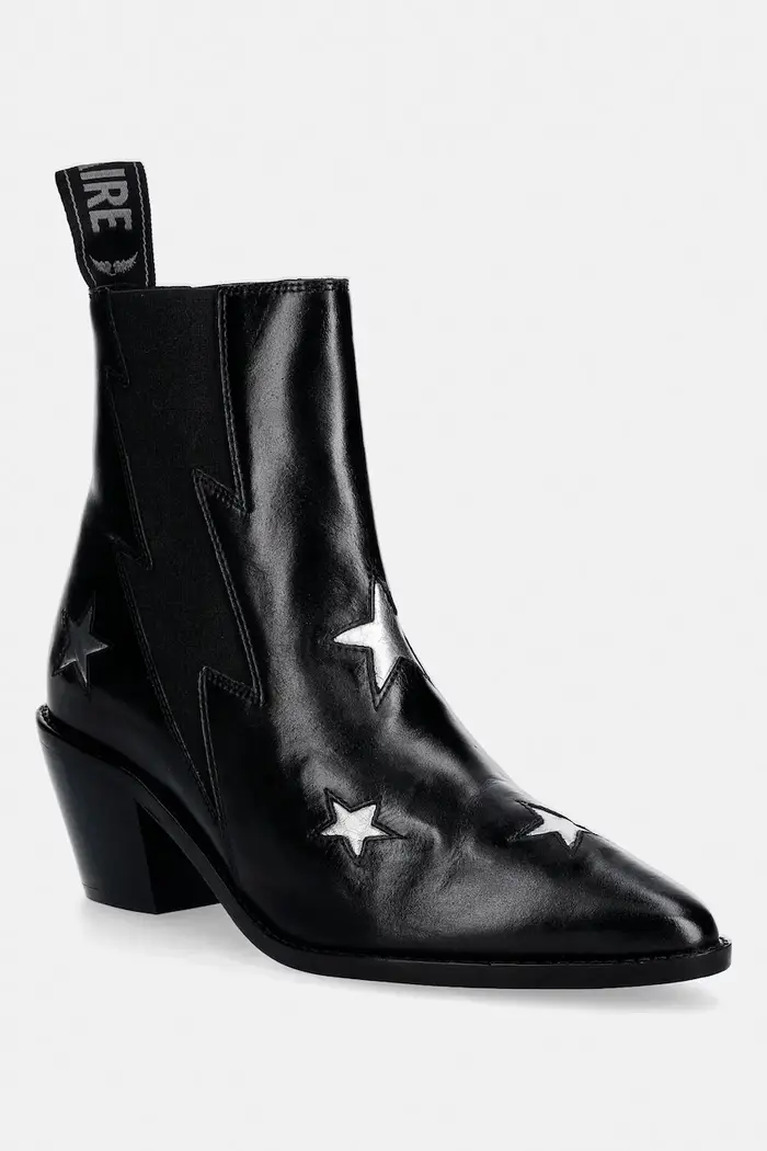 Zadig&Voltaire stivaletti chelsea in pelle Tyler Nero