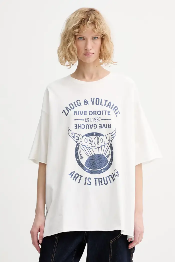 Zadig&Voltaire t-shirt in cotone Beige