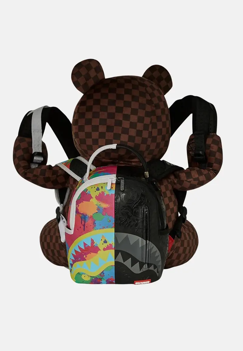 SPRAYGROUND Zaino BACKPACK BEAR WEARING marrone per uomo e donna