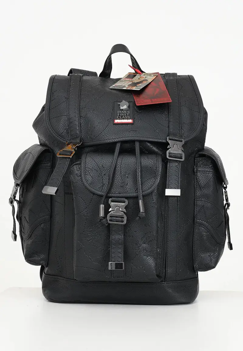 SPRAYGROUND Zaino JAMES FIRST CLASS TYCOON TRAVELER MONTE CARLO nero per uomo e donna