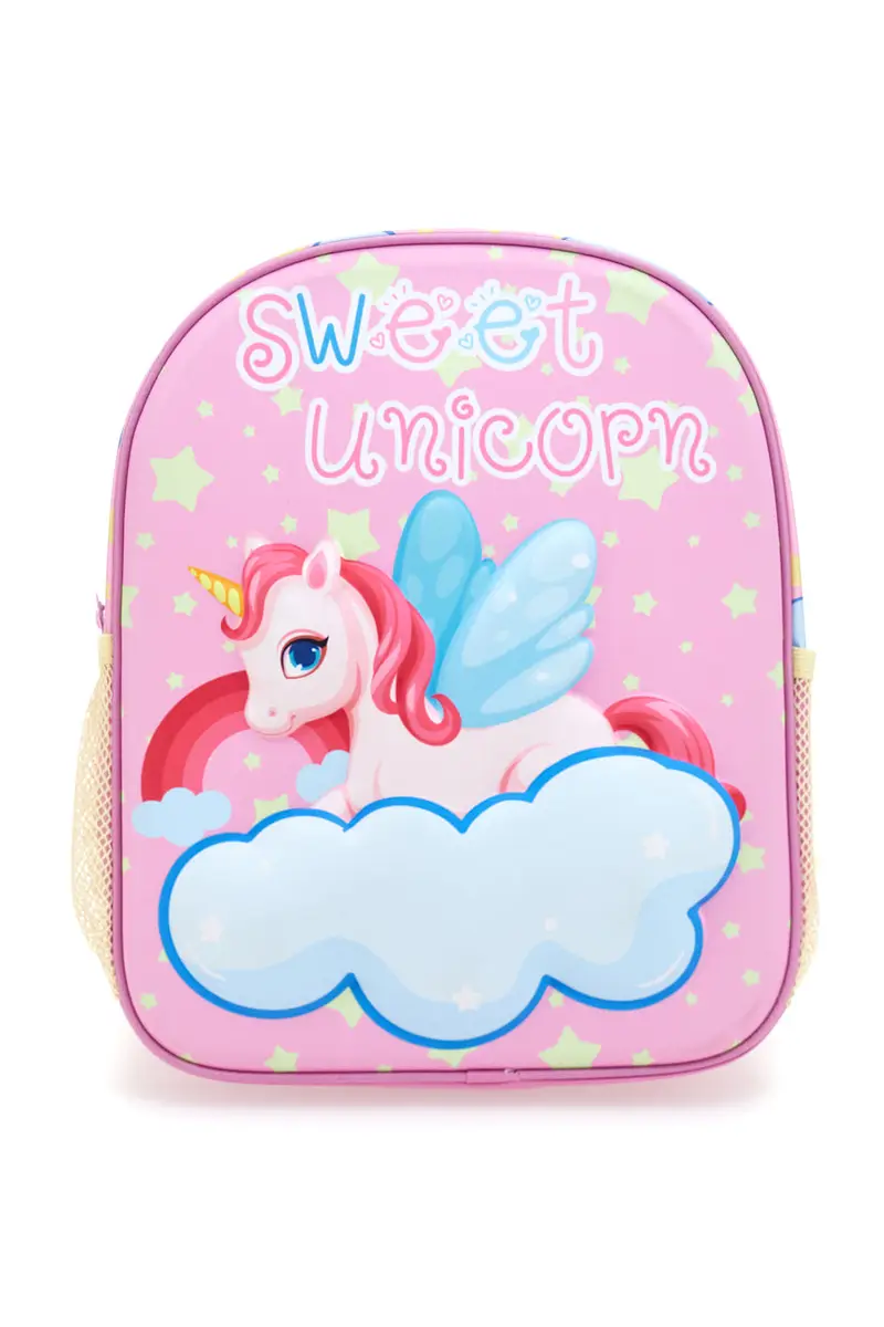 CORIEX Zaino rosa con unicorno e nuvola in rilievo Sweet Unicorn