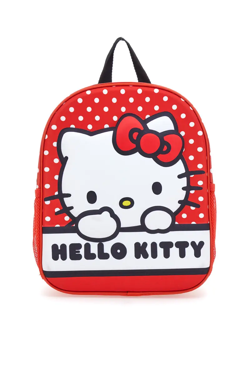 CORIEX Zaino rosso con stampa in rilievo Hello kitty