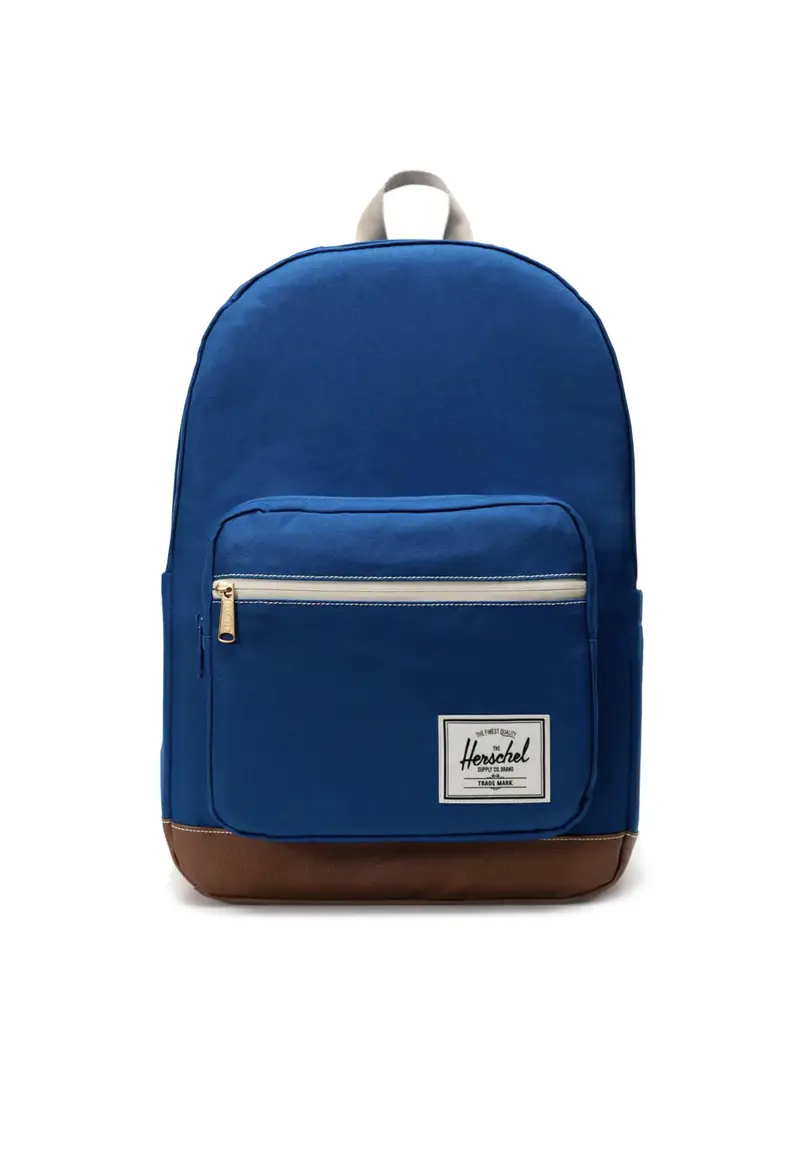 Herschel Zaino Unisex Pop Quiz Backpack True Blue/tan/white Stitch