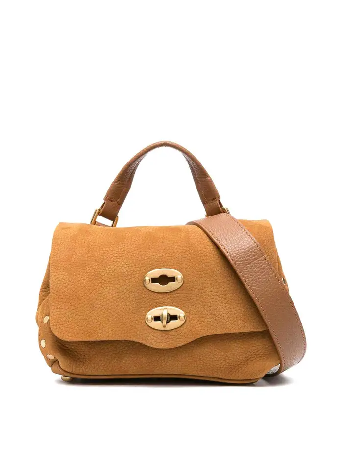 Zanellato Borsa Postina Jones in pelle per bambini Marrone