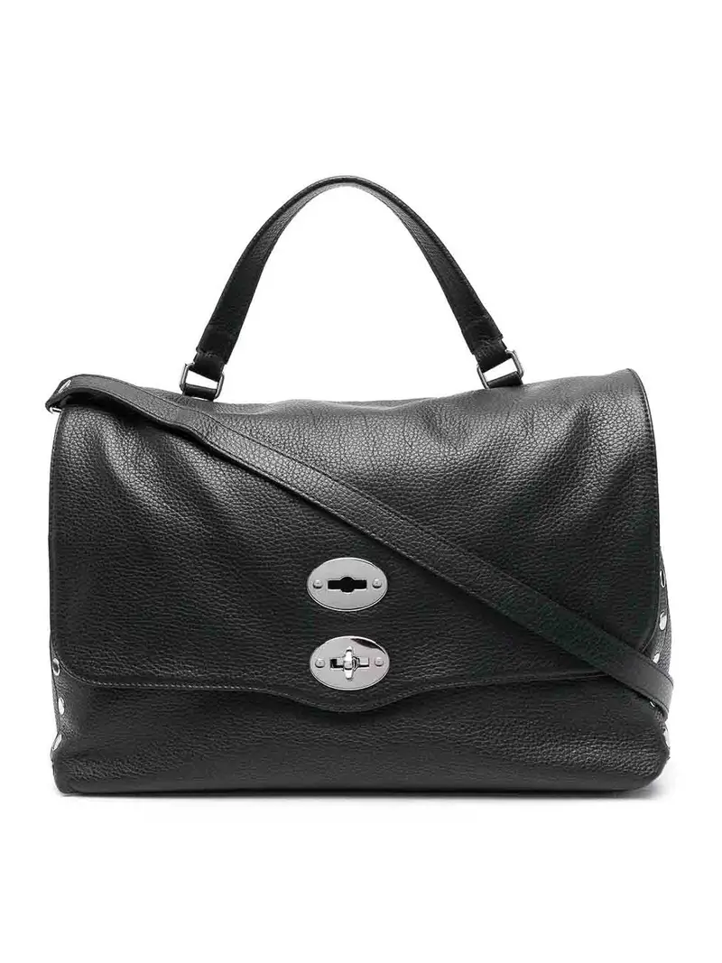 Zanellato Borsa Postina m daily in pelle Nero