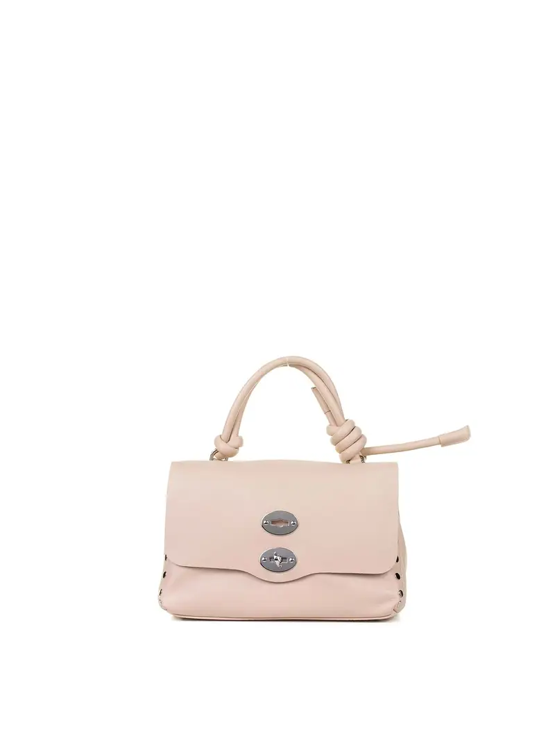 Zanellato Borsa Postina Piuma Knot S Rosa In Pelle