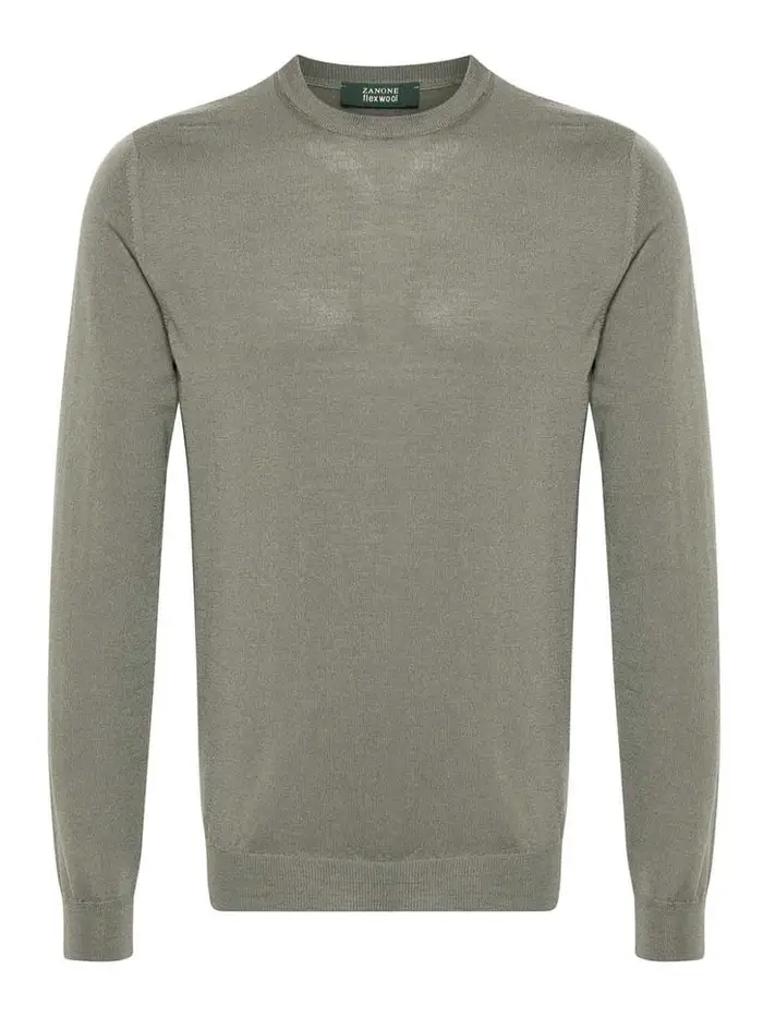Zanone Maglione Girocollo Verde