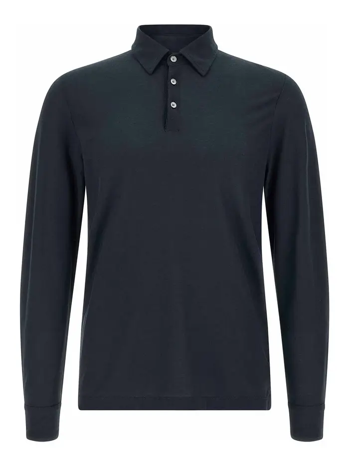 Zanone Polo in cotone ghiaccio Blu