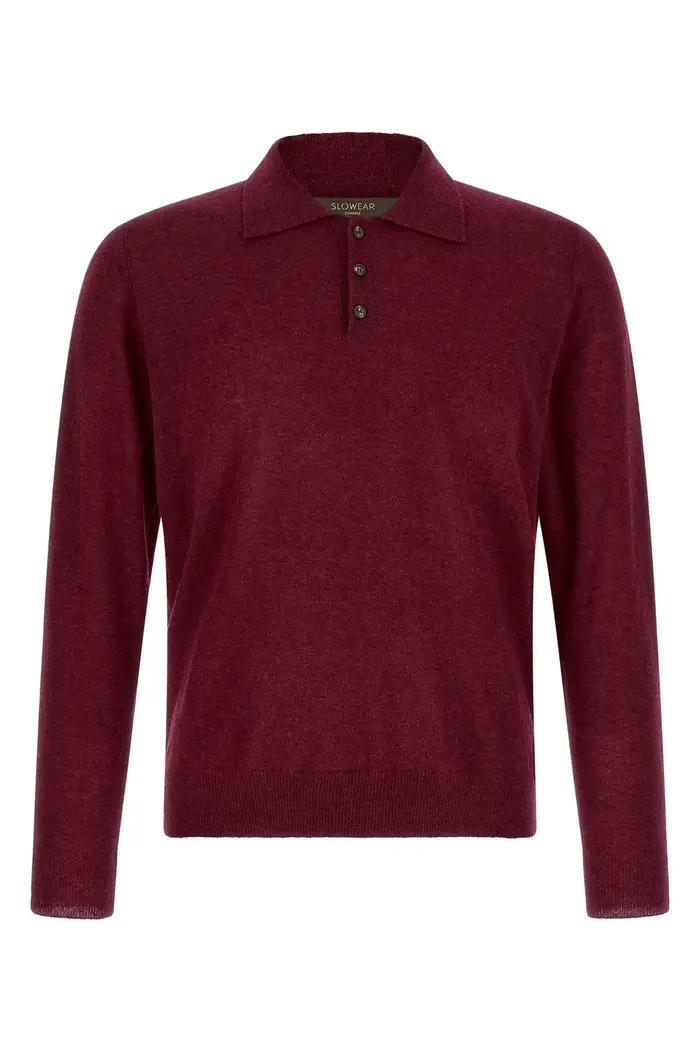 ZANONE Polo Maniche Lunghe Bordeaux