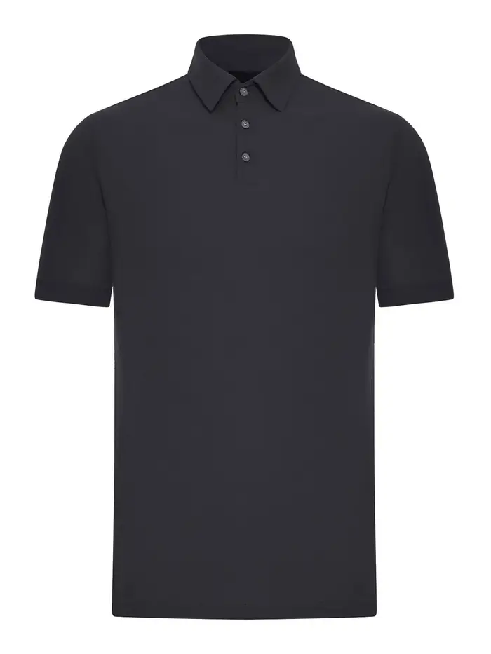 Zanone Polo Slim Fit In Cotone Ghiaccio Grigio