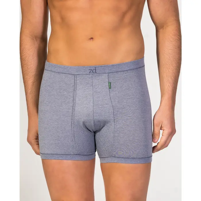Boxer Zd - Zero Defects Boxer con apertura uomo cotone egiziano Blu