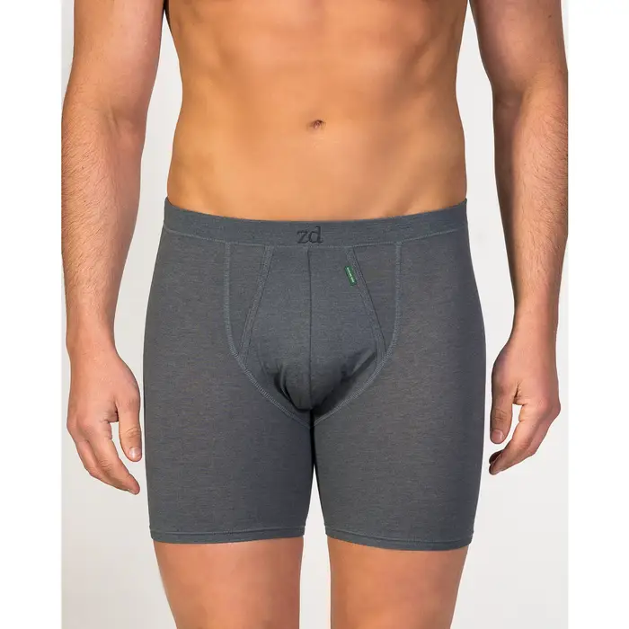Boxer Zd - Zero Defects Mutande ciclista uomo cotone egiziano Grigio