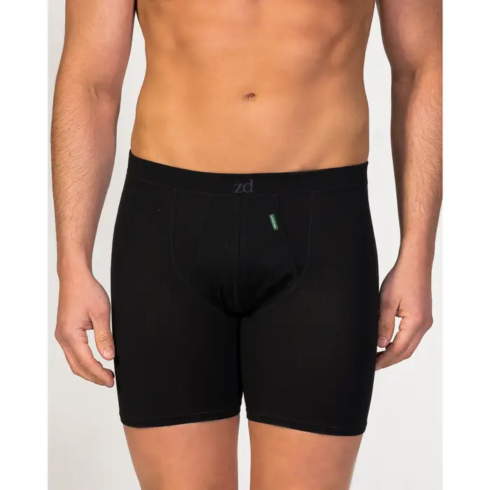 Boxer Zd - Zero Defects Mutande ciclista uomo cotone egiziano Nero