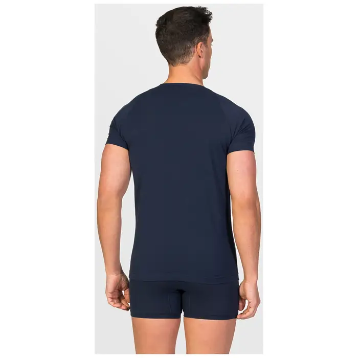 Mutande uomo Zd - Zero Defects Maglietta intima girocollo uomo cotone egiziano Blu