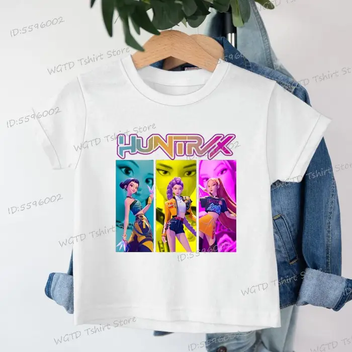 zengyanqin02 Abbigliamento per bambini KPop Cacciatori di demoni Regali per fan T-shirt per bambini Moda Top casual 2025 Film caldo Cotone