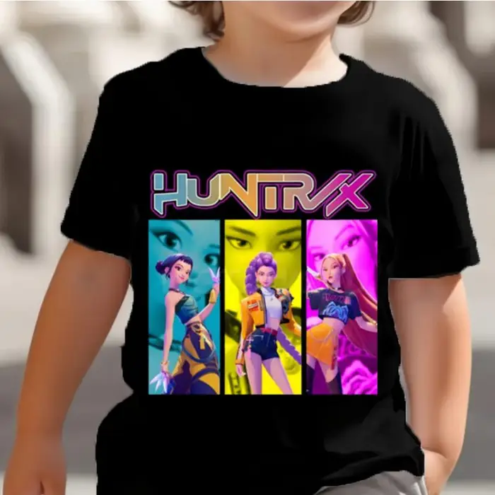 zengyanqin02 KPop Cacciatori di Demoni Saja Ragazzi Magliette Bambini Bambina Ragazzo Cartone Animato Manica Corta Top 2025 Maglietta per