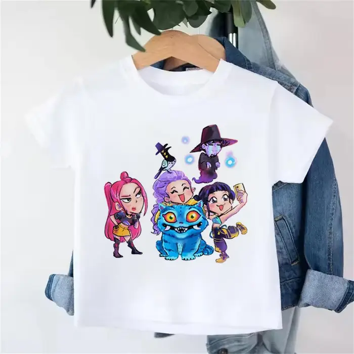 zengyanqin02 Maglietta Derpy Tiger Kpop Demon Hunters per Bambini Bambina Bambino Maglietta Carino Tigre Cartone Animato Vestiti 2025
