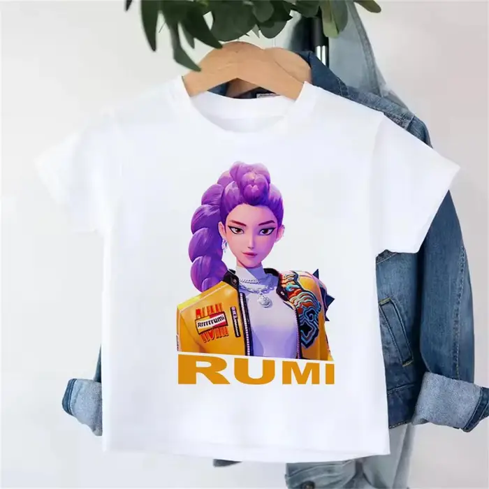 zengyanqin02 Maglietta Derpy Tiger Kpop Demon Hunters per Bambini Bambina Bambino Maglietta Carino Tigre Cartone Animato Vestiti 2025