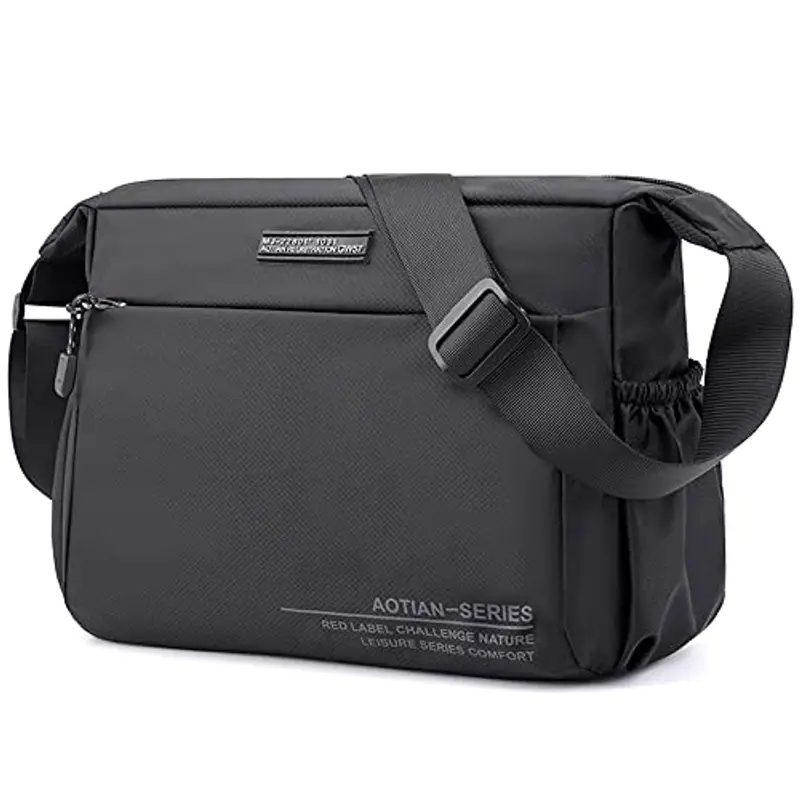 Zhongningyifeng Borsa a tracolla Uomo Nero 942438