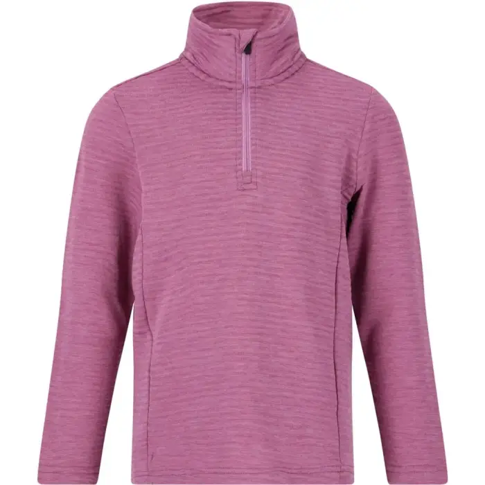 Zigzag Maglione da bambino con 1/2 di zip Pineapple Melange Violet