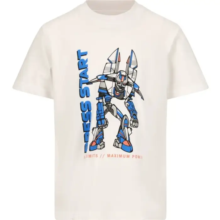 Zigzag T-shirt bambino Sunar Blanc