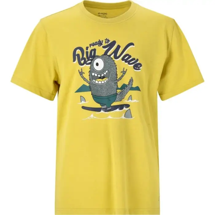 Zigzag T-shirt in fantasia per bambini Webster Vert