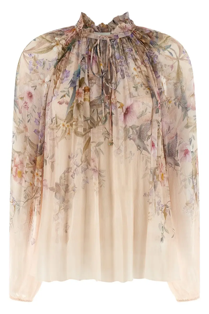 ZIMMERMANN Blusa Billow Rebellion Rosa
